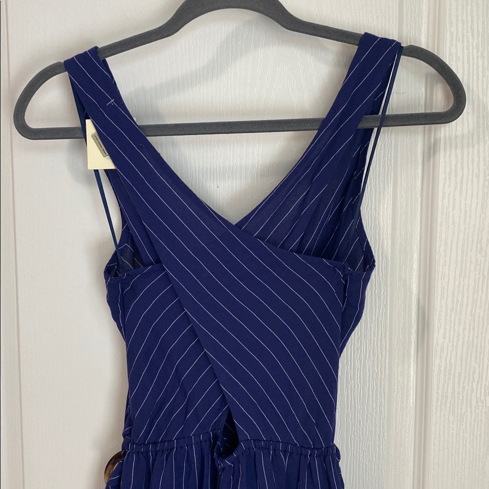 NWT Flying Tomato Wide Leg Pinstripe Jumpsuit - Picture 9 of 9